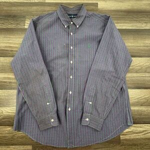 Polo‎ Ralph Lauren Classic Fit Men's Size Xl Multicolor Plaid Cotton Button-down